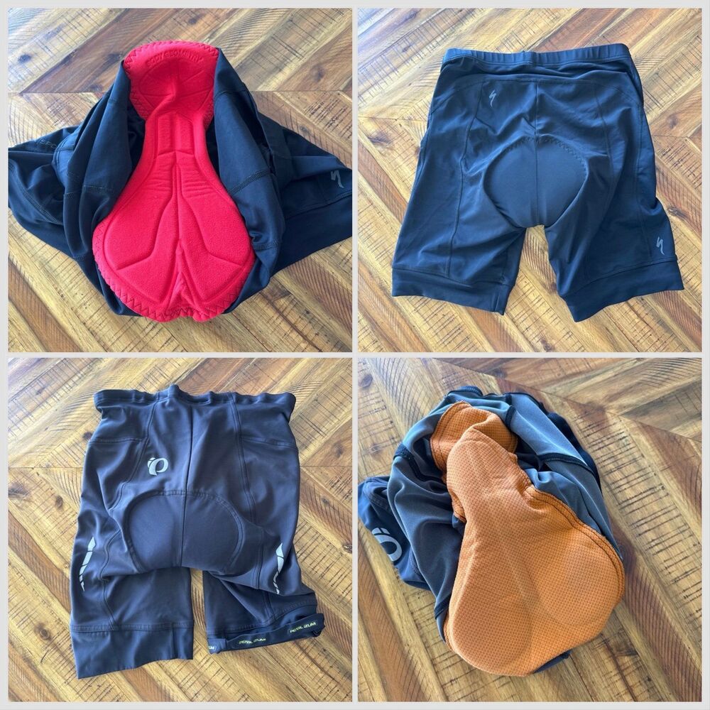 Specialized & Pearl Izumi Cycling Shorts XL Bundle 2 Padded Chamois Road Bike